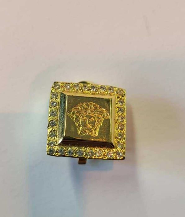 Gianni Versace vintage klipsy kolczyki 90 s meduza