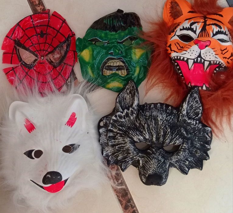 Маска 3D волка тигра лисицы Человек паук Халк