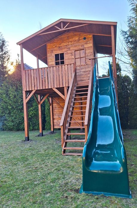 Domek w drzewach ogromny drewniany domek SUPER OFERTA !!!