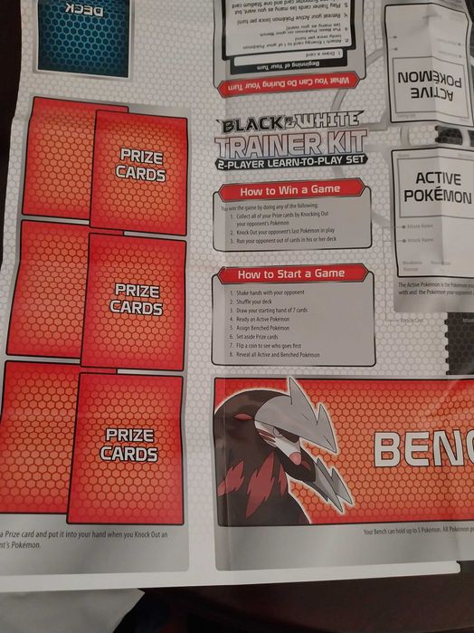 Tabuleiro de Jogo Pokémon - Black & White Trainer Kit 2 Player Learn to play set