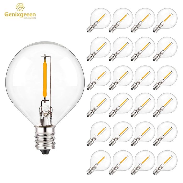Лампочка/патрон для вуличної гірлянди/ретро гірлянди G40 E12 1W 220v