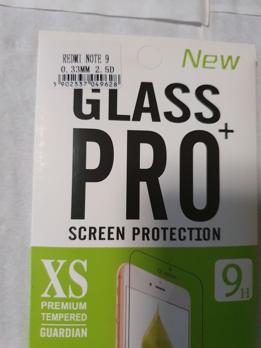 Szklo hartowane REDMI NOTE 9