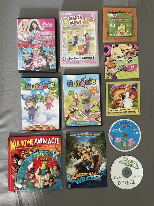 Zestaw płyt DVD VCD CD z bajkami dla dzieci