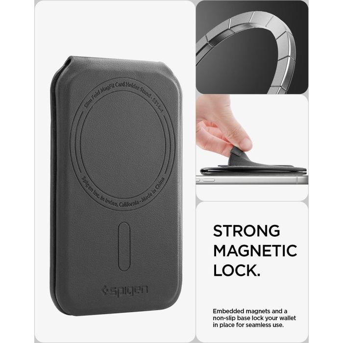 Spigen S314-4 Slim fold tripod wallet MagSafe black