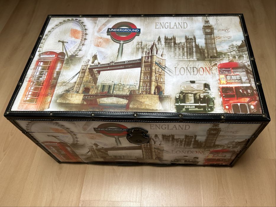 Baú de arrumação decorativo London
