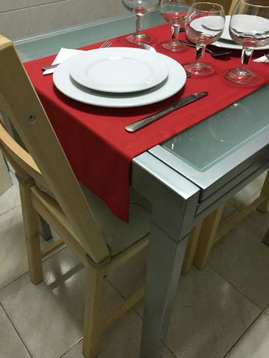 Caminho de Mesa 1,05m X 0,41m - Vermelho