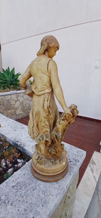 Estátua escultura gesso 60's