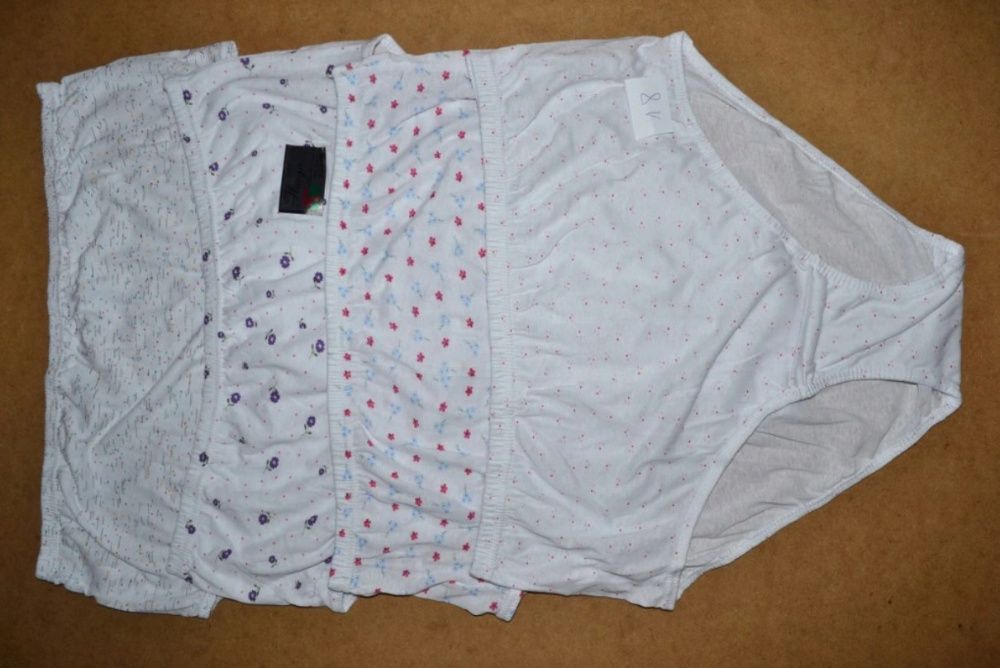 Bawełniane majtki wysoki stan 4-pak.6xl-56/58