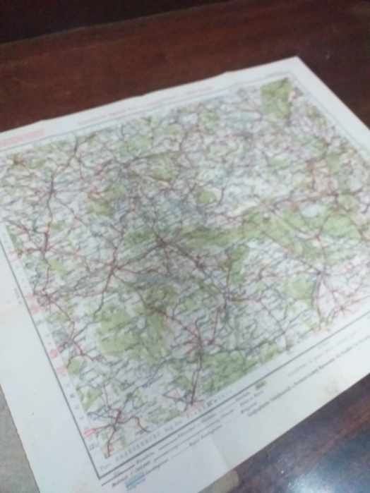 Stara niemiecka mapa samochodowa