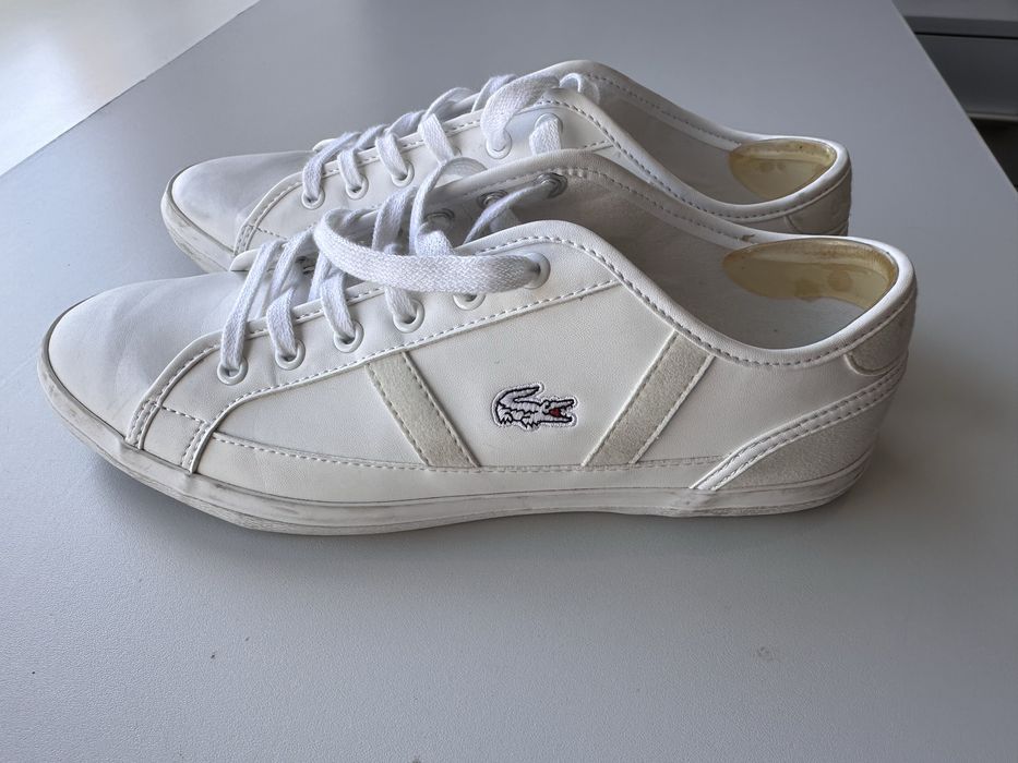 Кеди LACOSTE білі 39 розмір