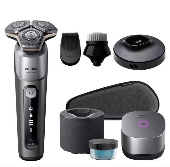 НОВА! Електробритва PHILIPS  Serial 6000 Bonus Prime з очищувачем, + лезо