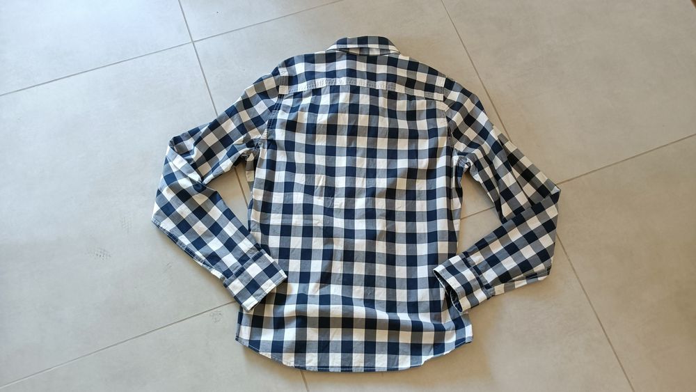 Abercrombie & Fitch Koszula w Kratę Męska roz S długi rękaw