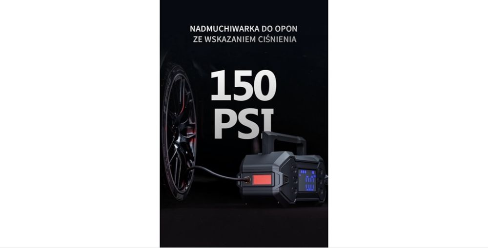 Rozruchowy Powerbank 3000A z Kompresorem Diesel i benzyna do 8.0L