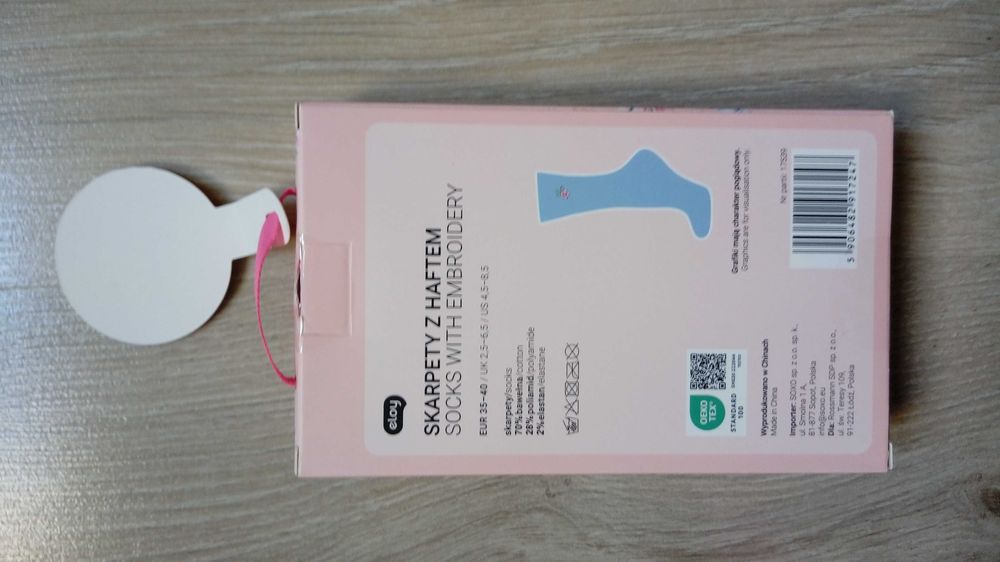 Skarpetki z haftem - dla mamy w pudełku - rozmiar 35-40