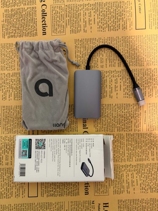 Llano USB 3.2 HUB 5-in-1 Type-C / Хаб Ллано 3.2 10Gbps PD 100W