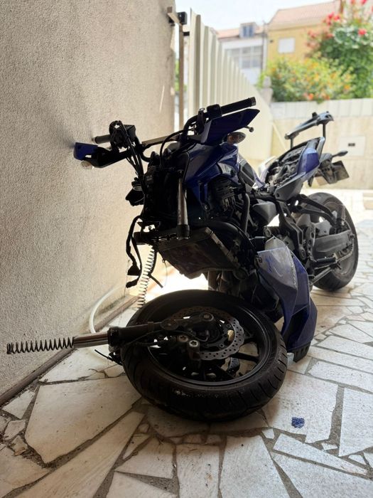 Acidentada Yamaha tracer 700