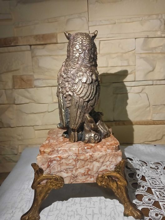 figurka sowa antyczna