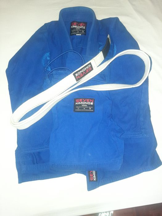Kimono azul jiu jitsu como novo