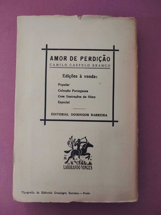 Camilo e o Amor de Perdição - Oldemiro César