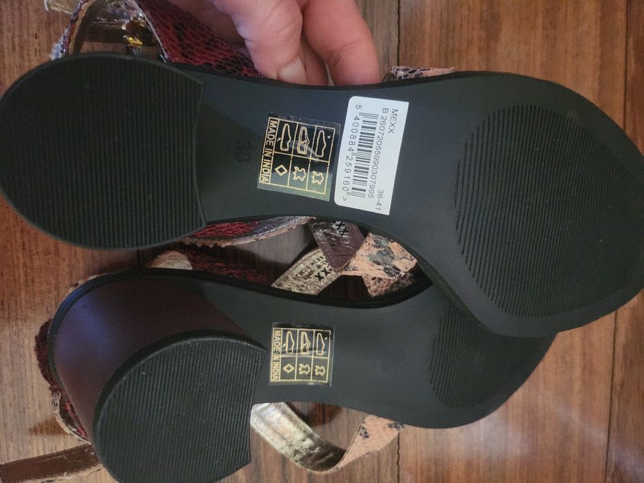 Sandały na słupku MEXX r 38 NOWE