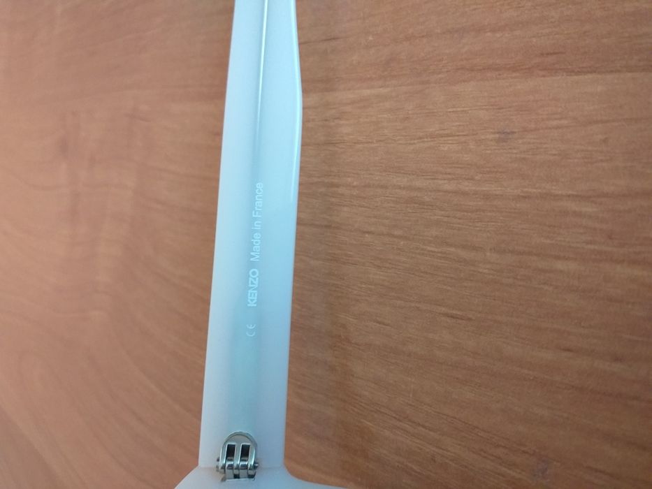 KENZO UNIKAT NOWE oryginalne okulary przeciwsłoneczne oprawki  biało- kremowe +etui damskie