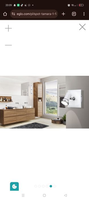 Ścienny i sufitowy reflektor TAMARA 1 Eglo