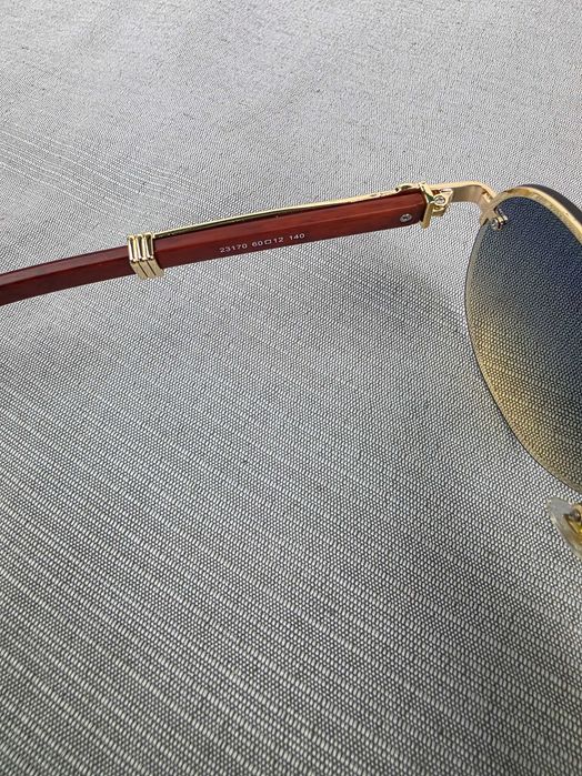 Komplet okulary przeciwsłoneczne Cartier męskie pudełko premium