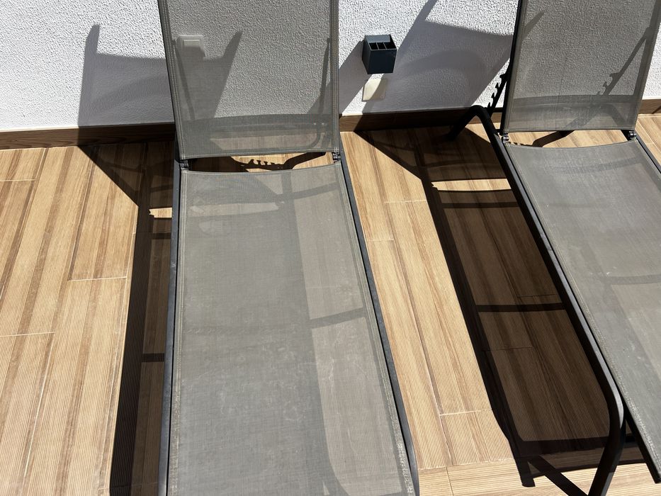 Espreguicadeiras em aluminio