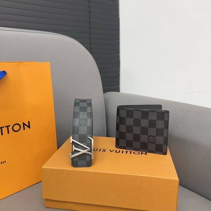 Ремень louis vuitton кошелек луи виттон ремінь та гаманець подарунок