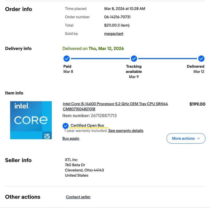 Intel Core i5-14600