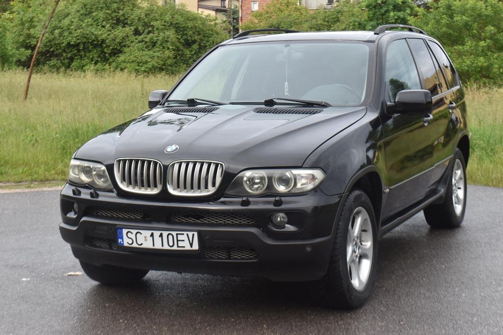 Bmw e53  x5 3.0d 218km czarna schadowline bez pneumatyki