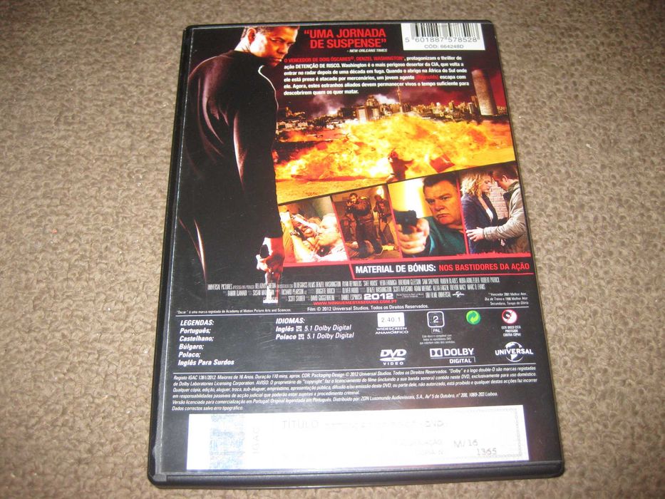 DVD "Detenção de Risco" com Denzel Washington