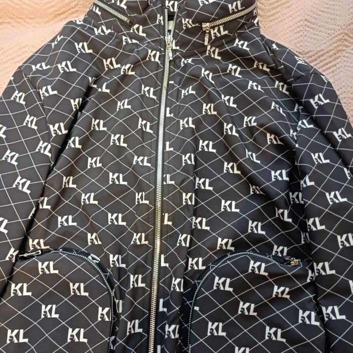 Kurtka Karl Lagerfeld rozpinana z kapturem XL