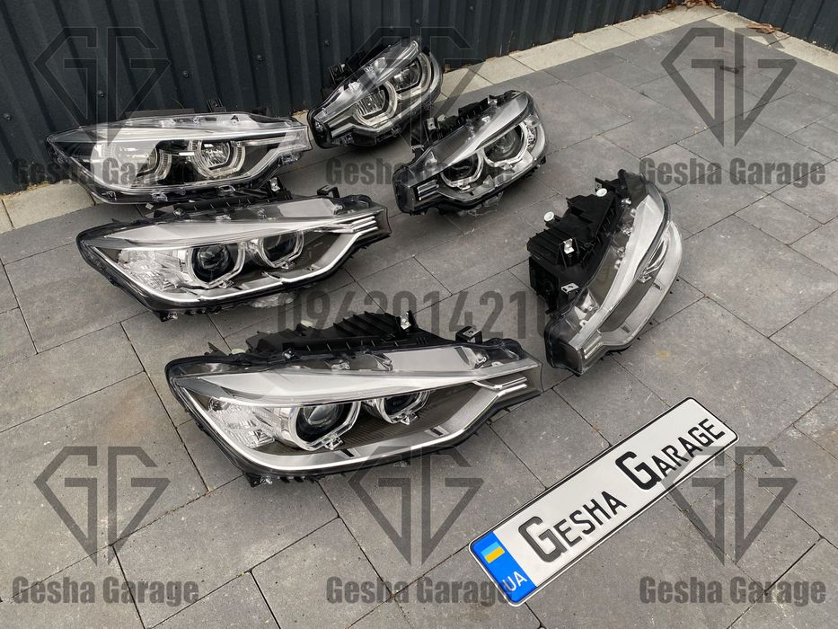 Комплект фар BMW БМВ F30 F31 рест дорест full led xenon lci halogen