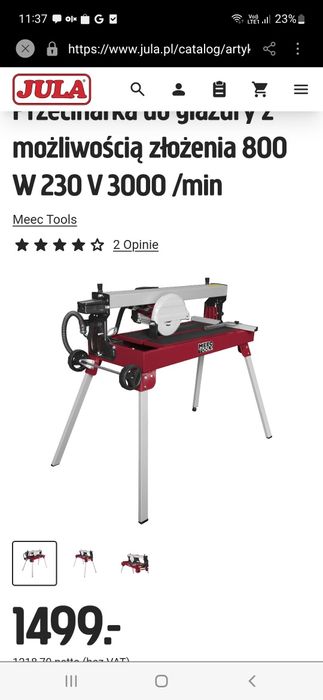 Przecinarka do glazury