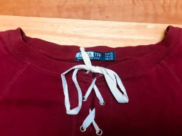 Sweat vermelha da zara