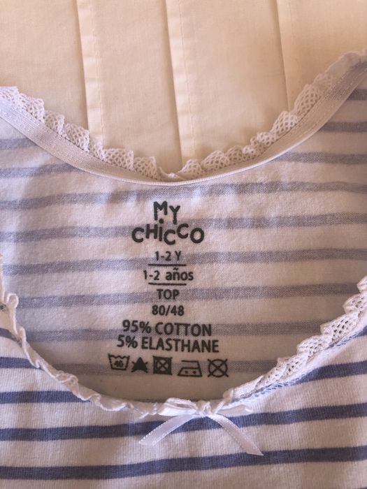 Camisola de manga cava Chicco, como nova