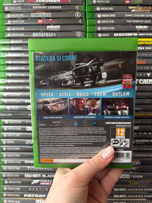Гра Need for Speed на xbox one,диск з грою на хбокс, ліцензія