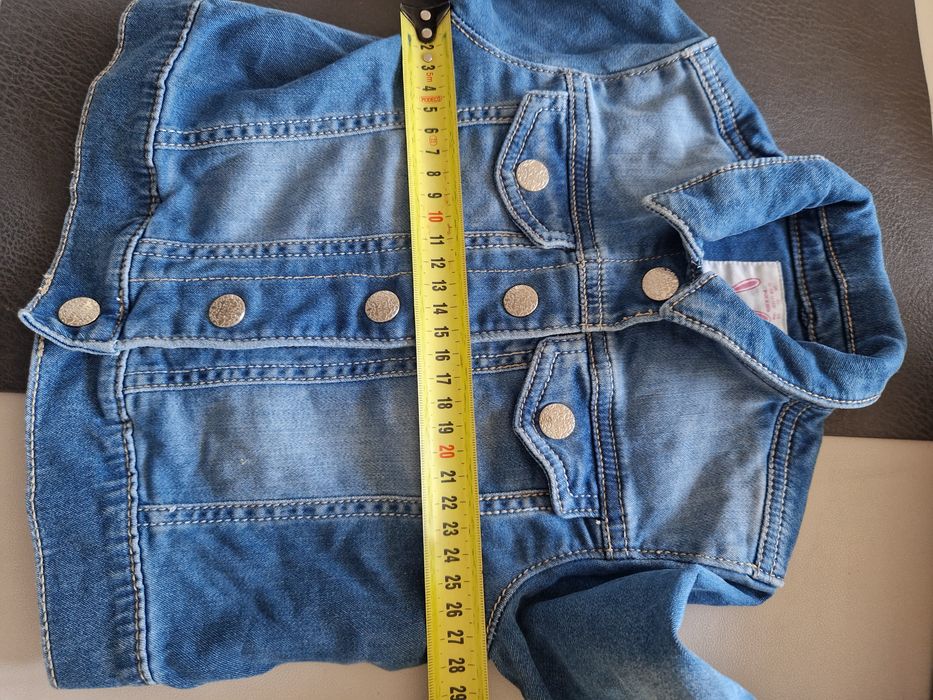 Kurtka 86/92 miękki denim. Jeansowa dla dziewczynki