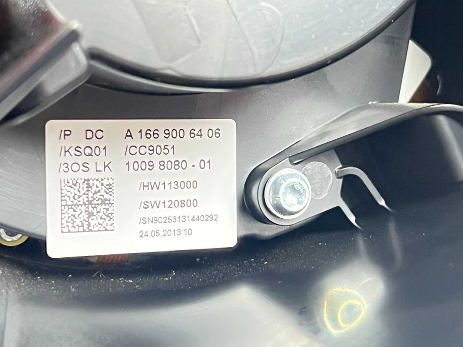 Переключатель подрулевой на Mercedes ML W166 GLE Шлейф  Датчик угла