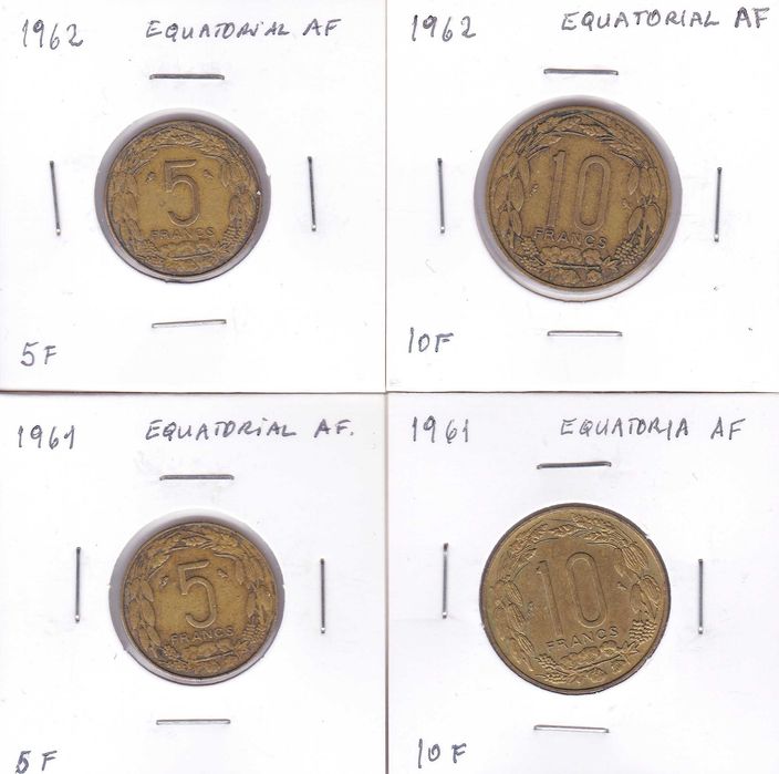 16 moedas África Equatorial 1958...1972