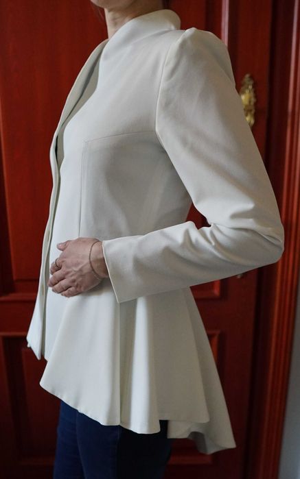 Żakiet ślubny vintage tren