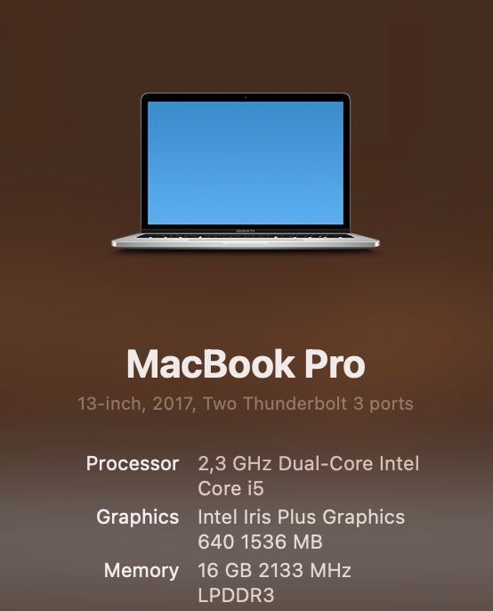 MacBook Pro 13” - 2017