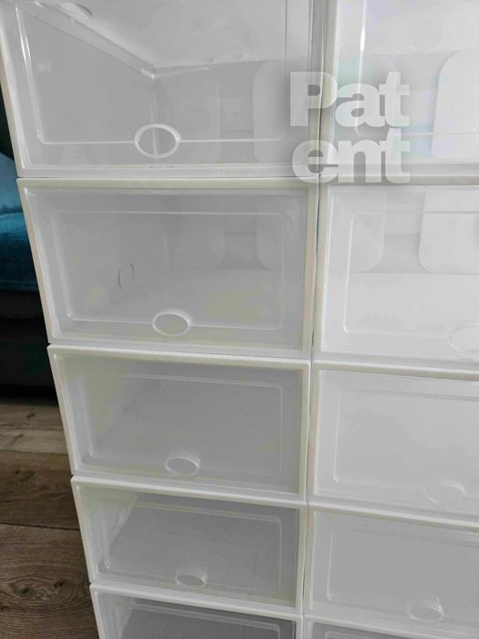 Pudełka 20 sztuk modułowe organizery białe do przechowywania zestaw