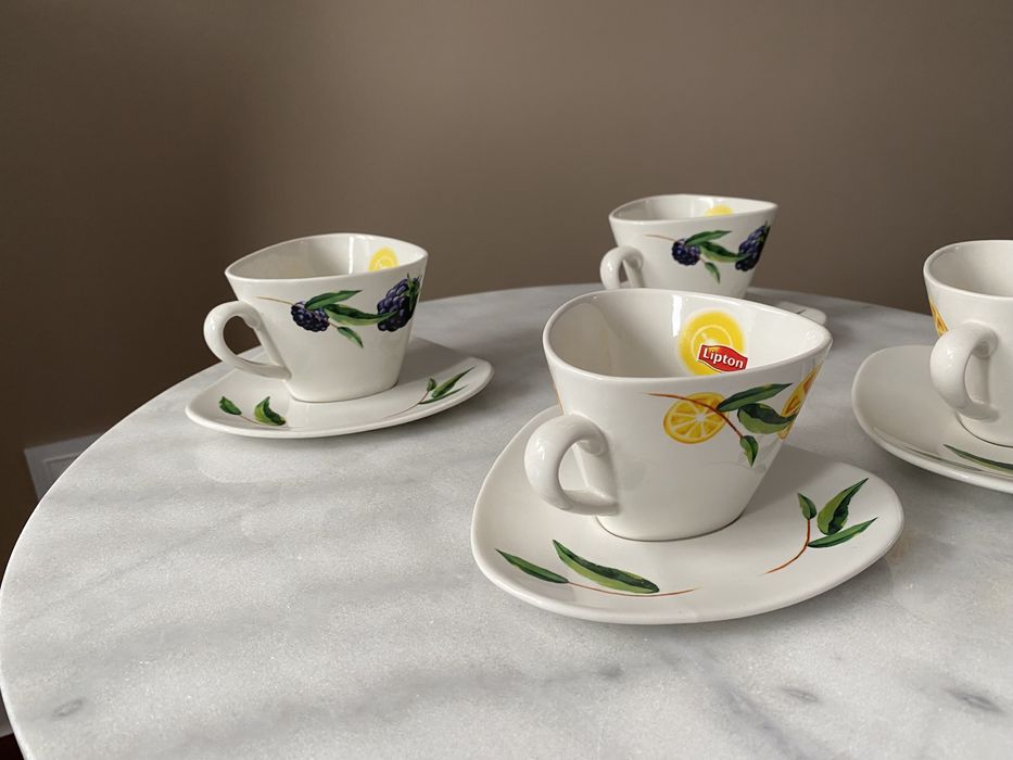 Zestaw 3 filiżanek do kawy/herbaty lipton