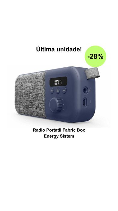 Radio e coluna Portatil Energy Sistem 44995