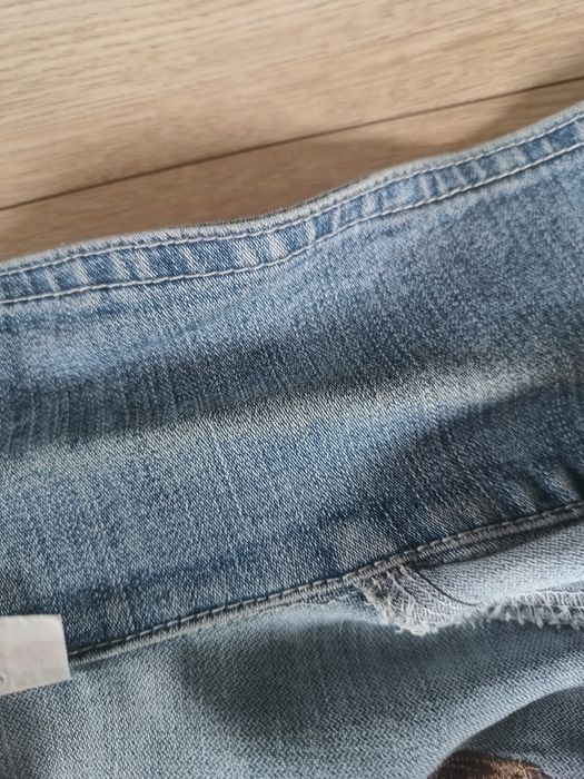 Krótka katana jeansowa bolerko rękaw 3/4 rozmiar L