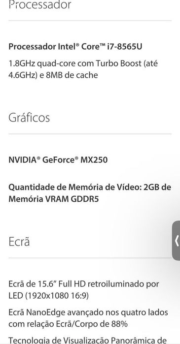 ASUS VivoBook S15 Touchpad interativo.