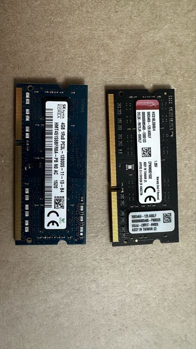 8 gb ddr3 sodimm 2x 4gb 1600mhz