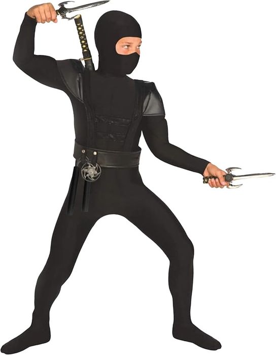 Kostium Ninja Dla Dzieci Z Akcesoriami Rozmiar M 7-9Lat